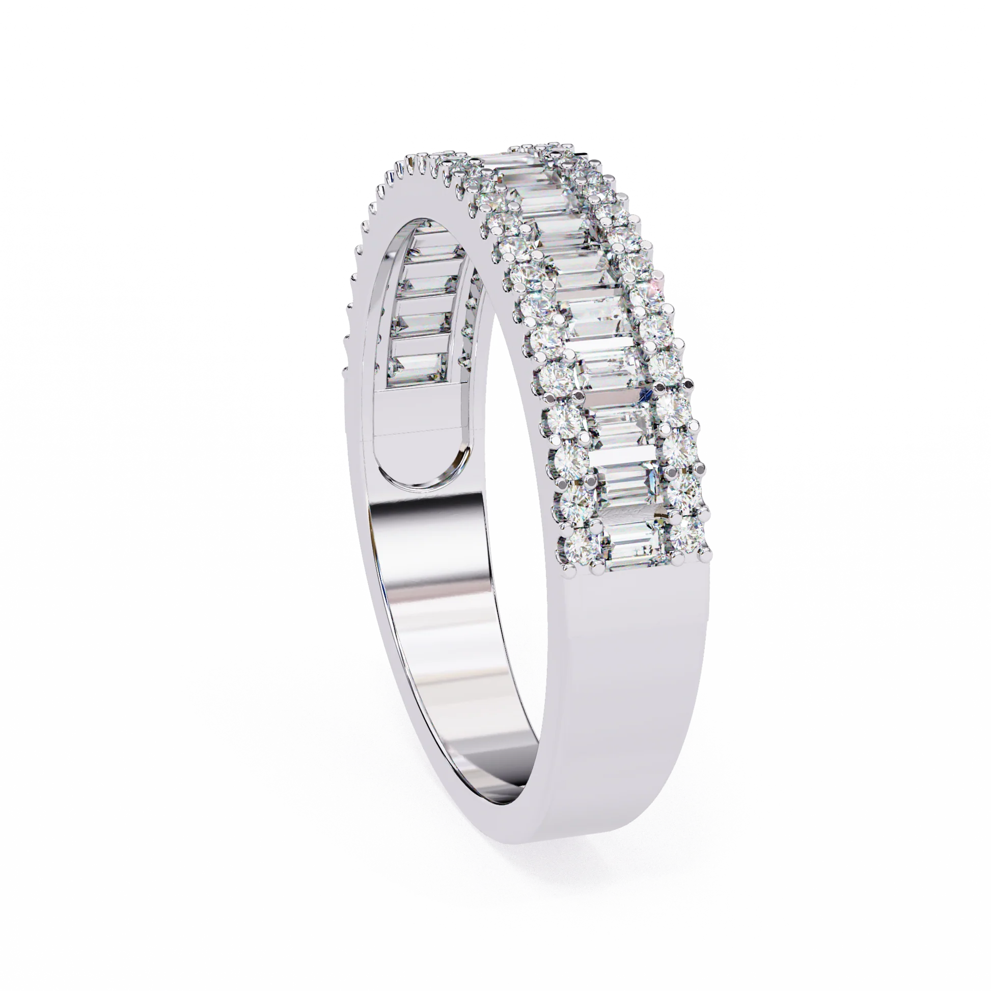 Affordable Moissanite Diamond Ring for Women Sterling Silver Gold Plated Engagement Jewelry