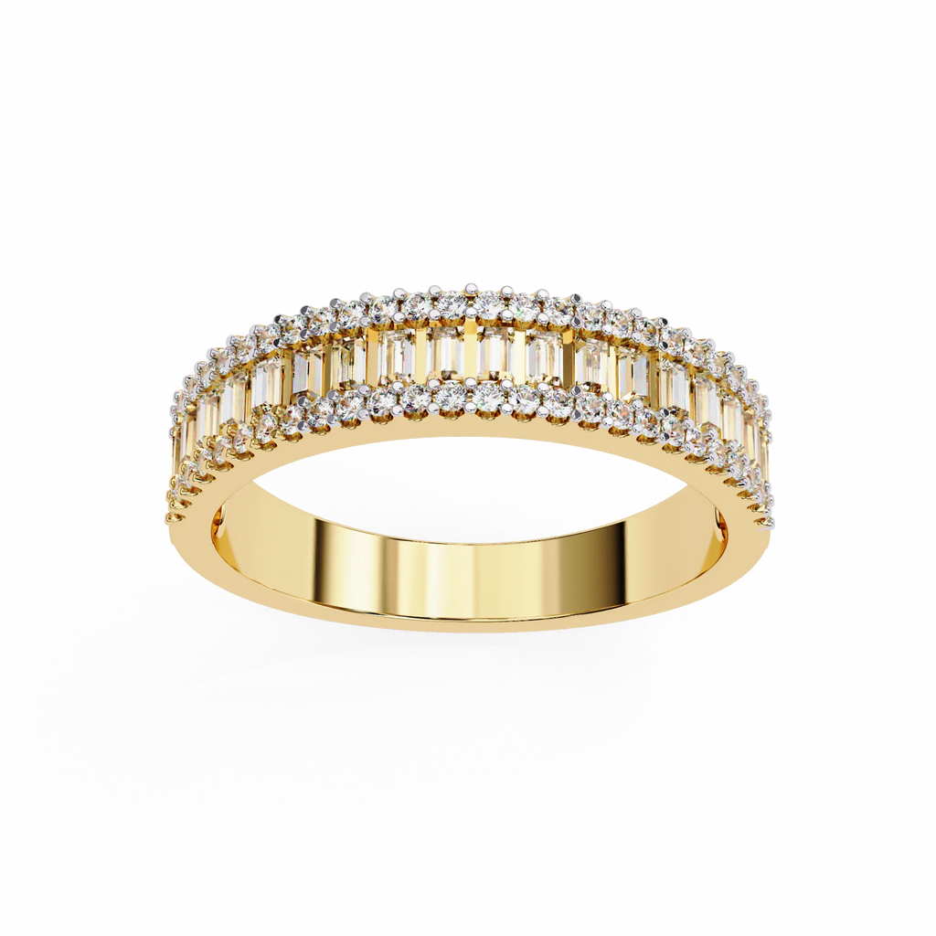 Affordable Moissanite Diamond Ring for Women Sterling Silver Gold Plated Engagement Jewelry
