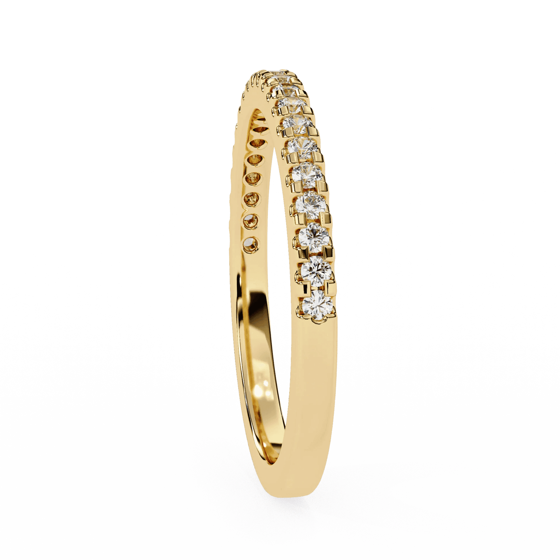 Moissanite Diamond Engagement Ring Gold & Silver Plated Wedding Band for Her - Aventus