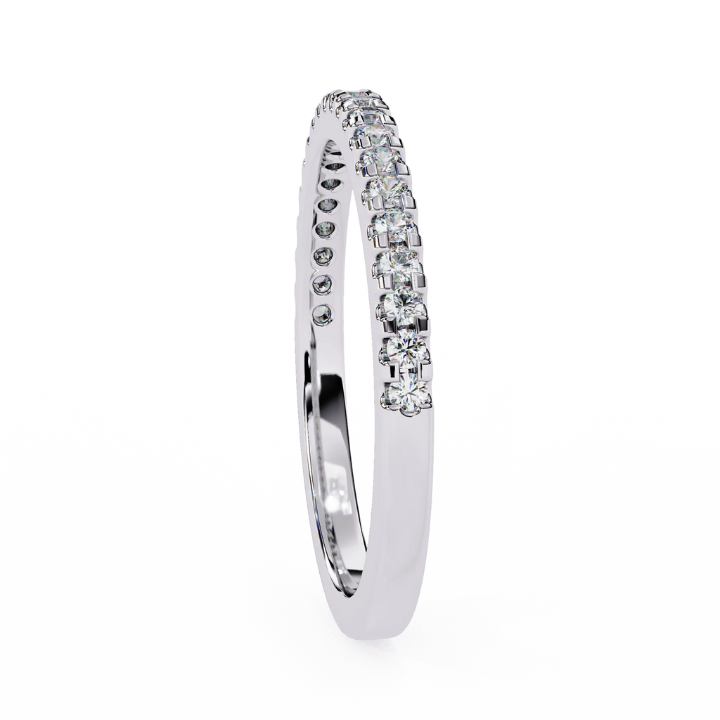 Moissanite Diamond Engagement Ring Gold & Silver Plated Wedding Band for Her