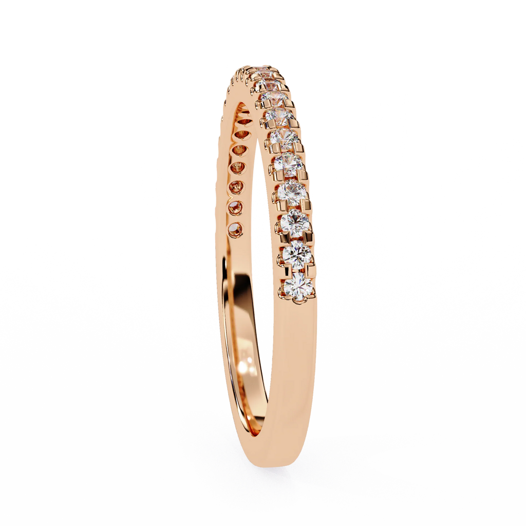 Moissanite Diamond Engagement Ring Gold & Silver Plated Wedding Band for Her