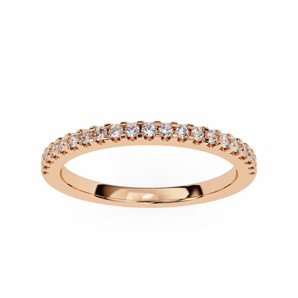 Moissanite Diamond Engagement Ring Gold & Silver Plated Wedding Band for Her