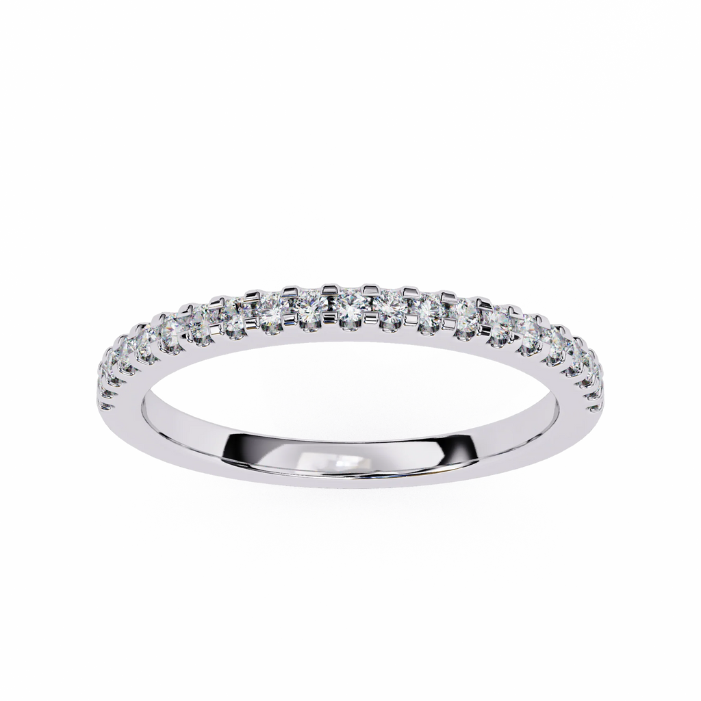 Moissanite Diamond Engagement Ring Gold & Silver Plated Wedding Band for Her