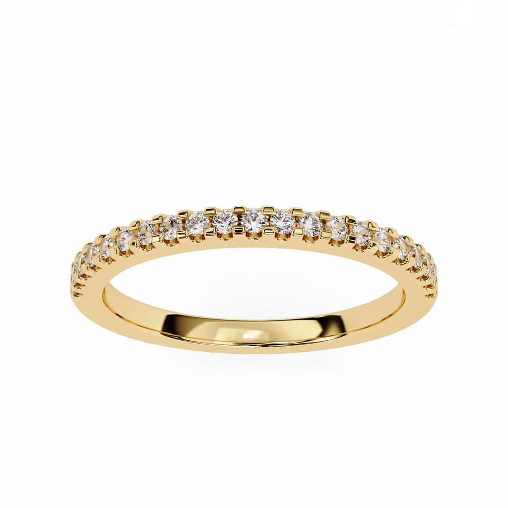 Moissanite Diamond Engagement Ring Gold & Silver Plated Wedding Band for Her