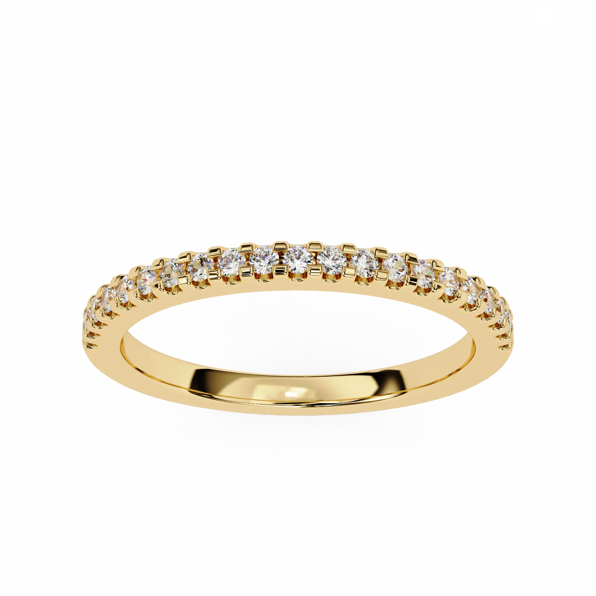 Moissanite Diamond Engagement Ring Gold & Silver Plated Wedding Band for Her