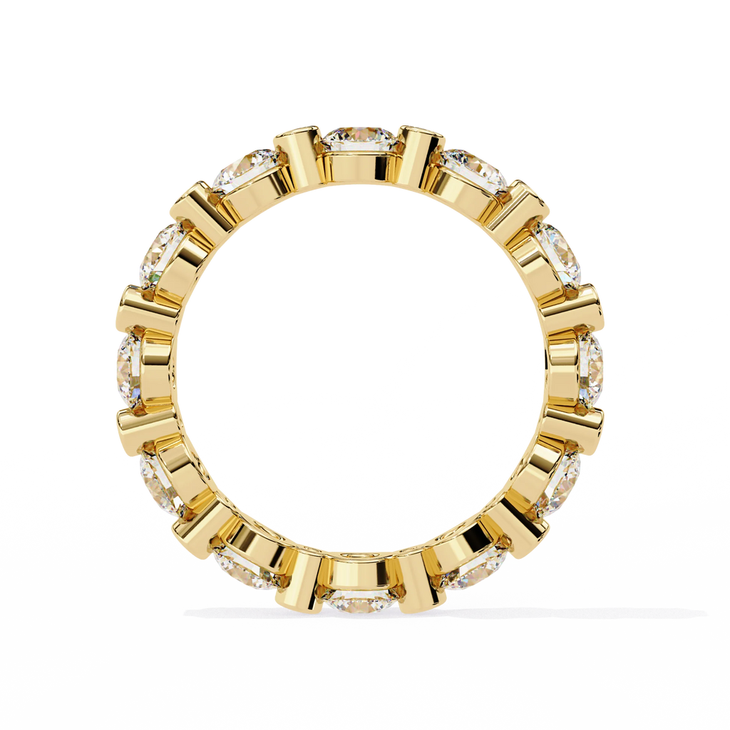 Minimalist Diamond Ring Gold & Silver Band