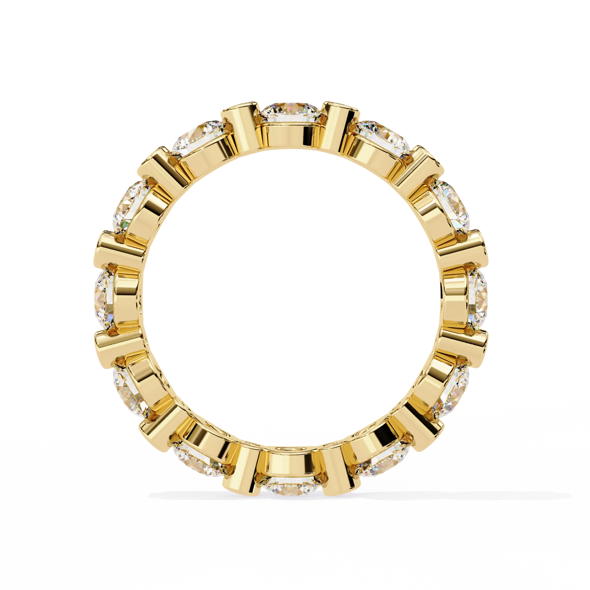 Minimalist Diamond Ring Gold & Silver Band
