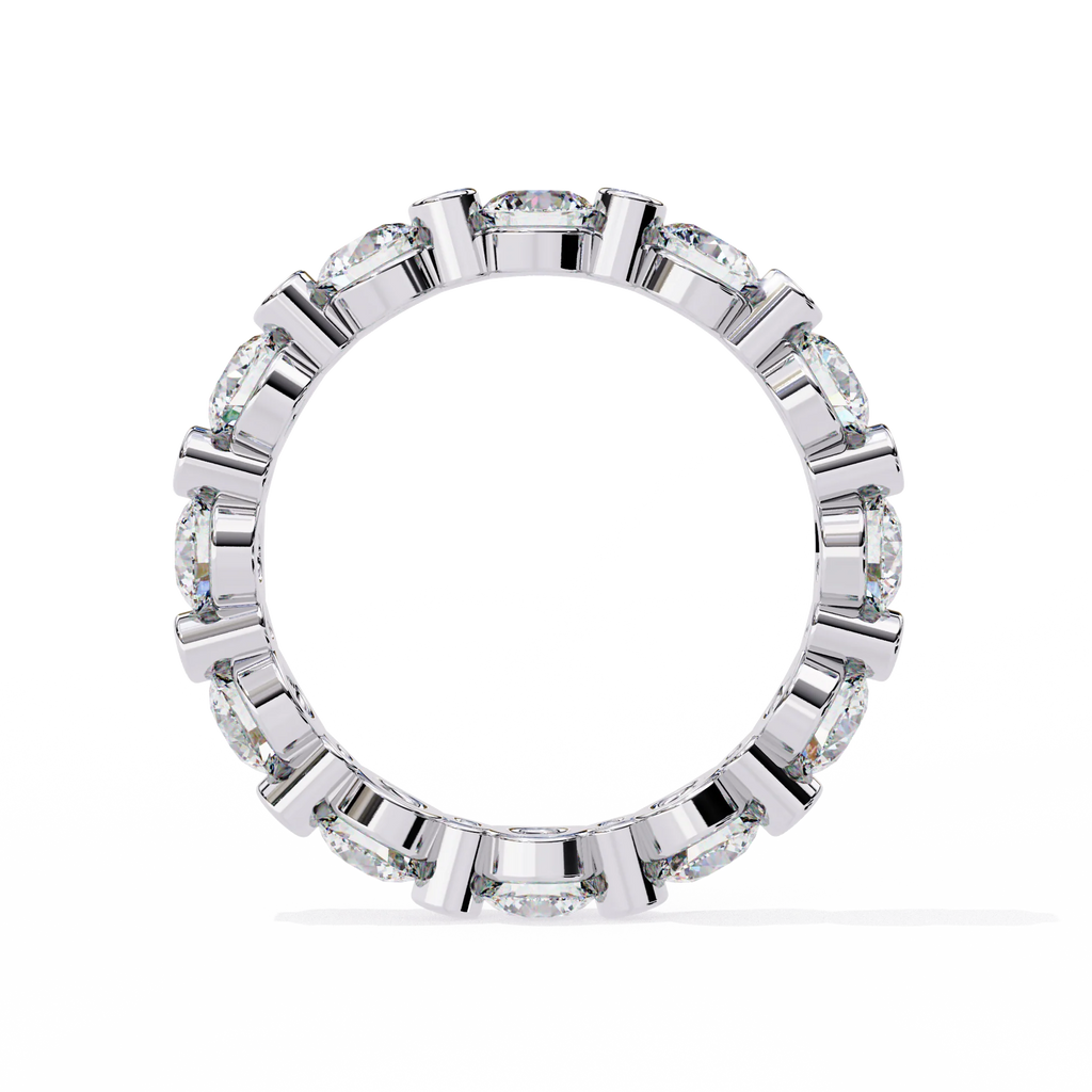 Minimalist Diamond Ring Gold & Silver Band