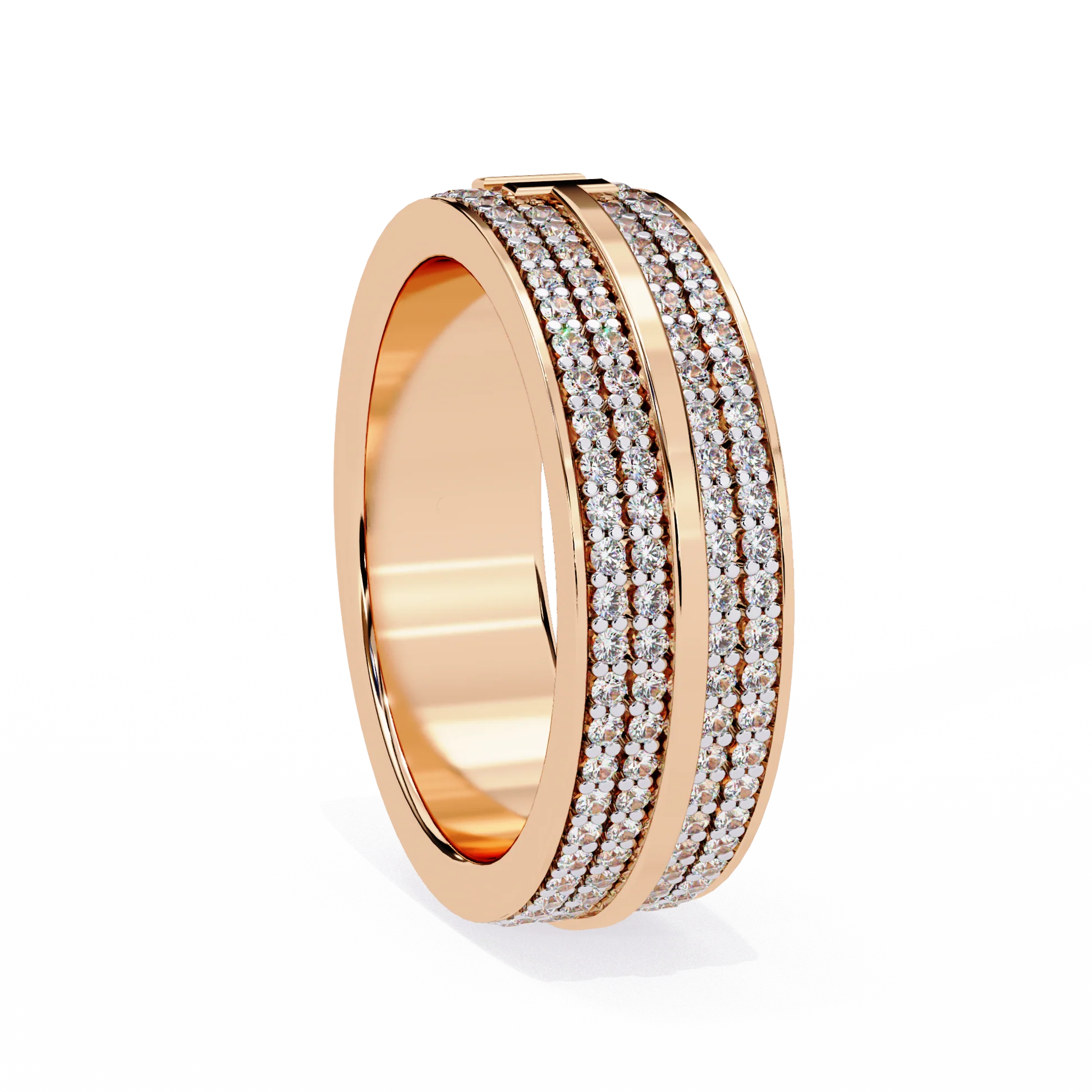 Perfect Moissanite Diamond Engagement Ring Gift for Her Silver Gold Plated Band