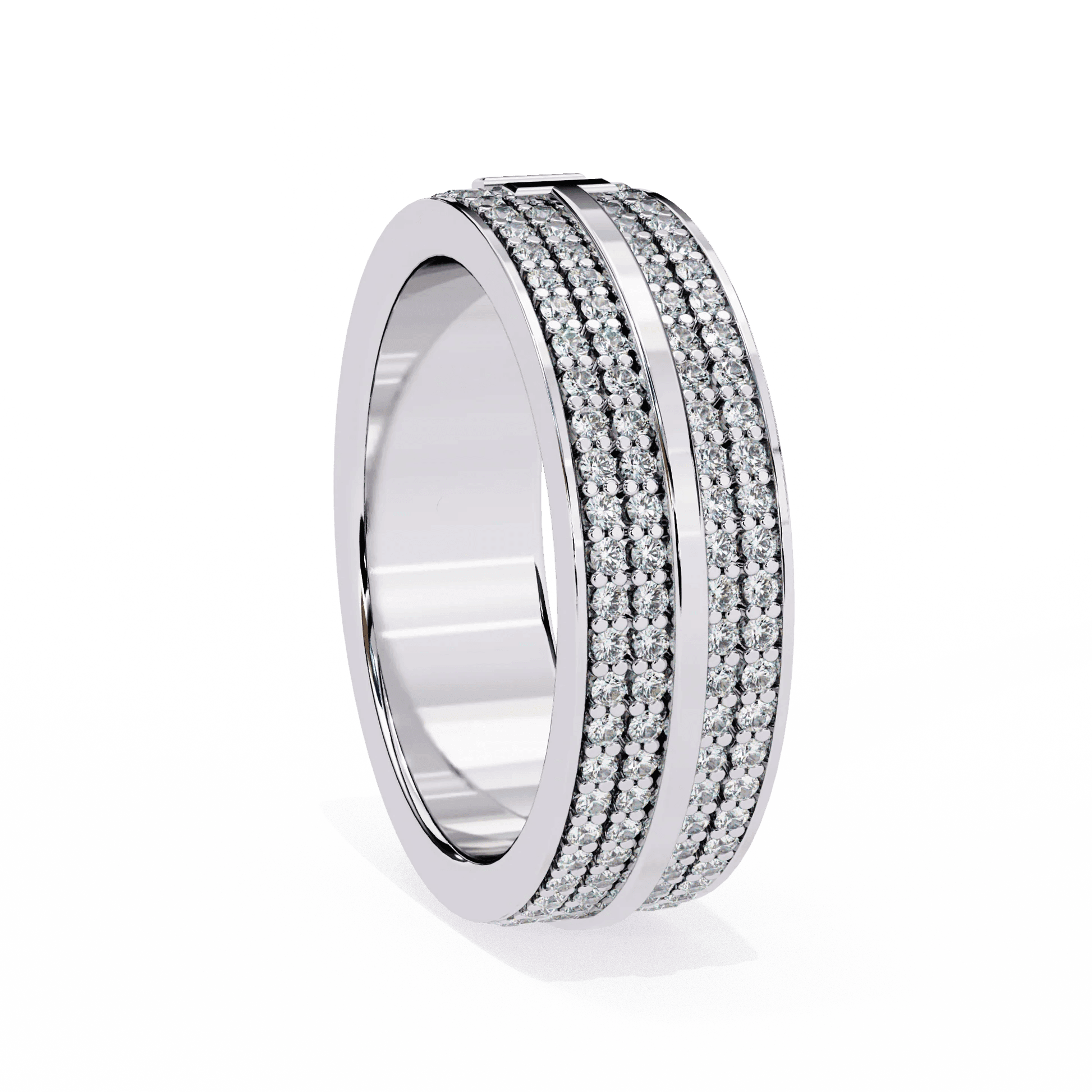 Perfect Moissanite Diamond Engagement Ring Gift for Her Silver Gold Plated Band - Aventus