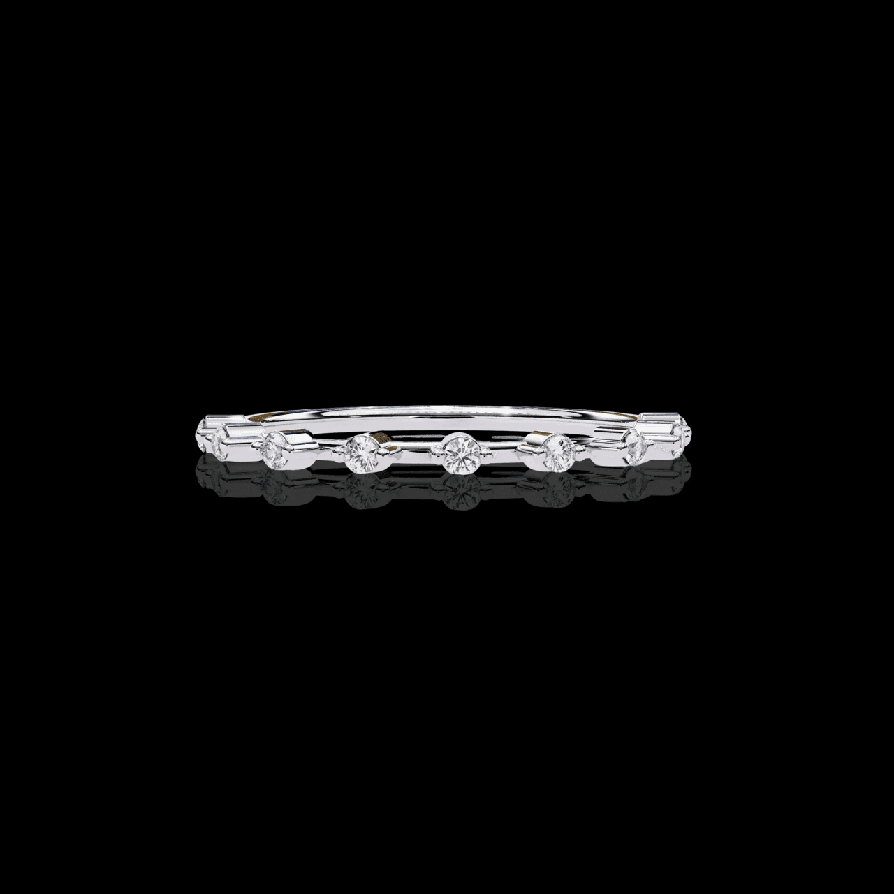 Moissanite Diamond Ring for Women Silver Gold Plated Wedding & Engagement Band - Aventus