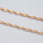 Sterling Silver Twisted Chain Necklace - Aventus