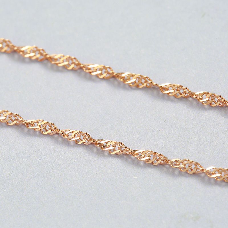 Sterling Silver Twisted Chain Necklace