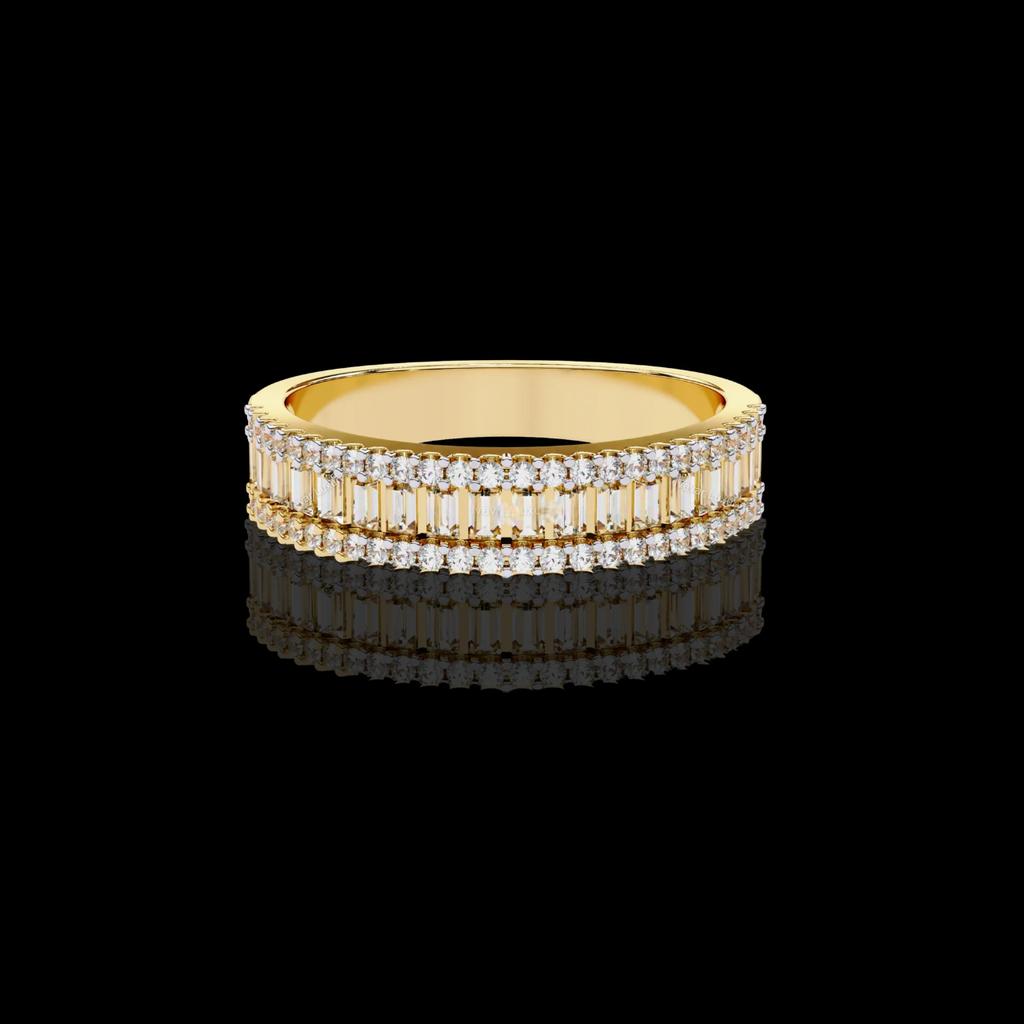 Affordable Moissanite Diamond Ring for Women Sterling Silver Gold Plated Engagement Jewelry