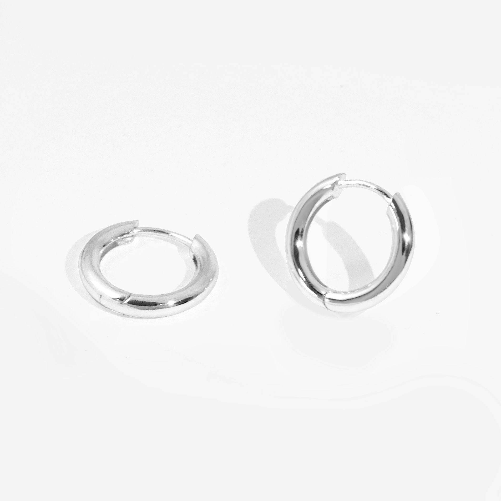 Gold Huggie Hoop Earrings - Aventus