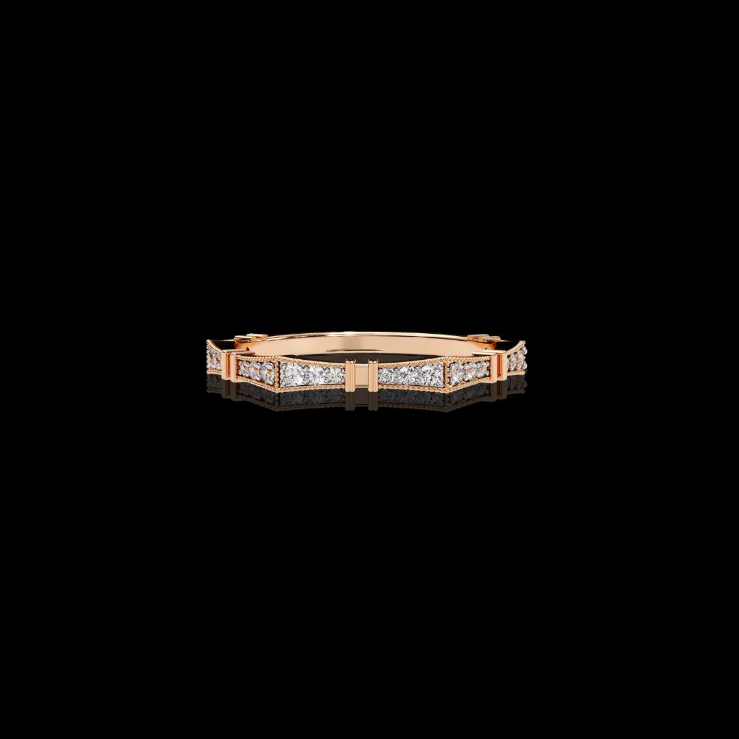 Moissanite Diamond Engagement Ring for Women – 925 Sterling Silver Plated 18K Gold Band