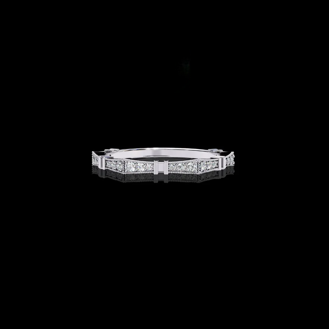 Moissanite Diamond Engagement Ring for Women – 925 Sterling Silver Plated 18K Gold Band
