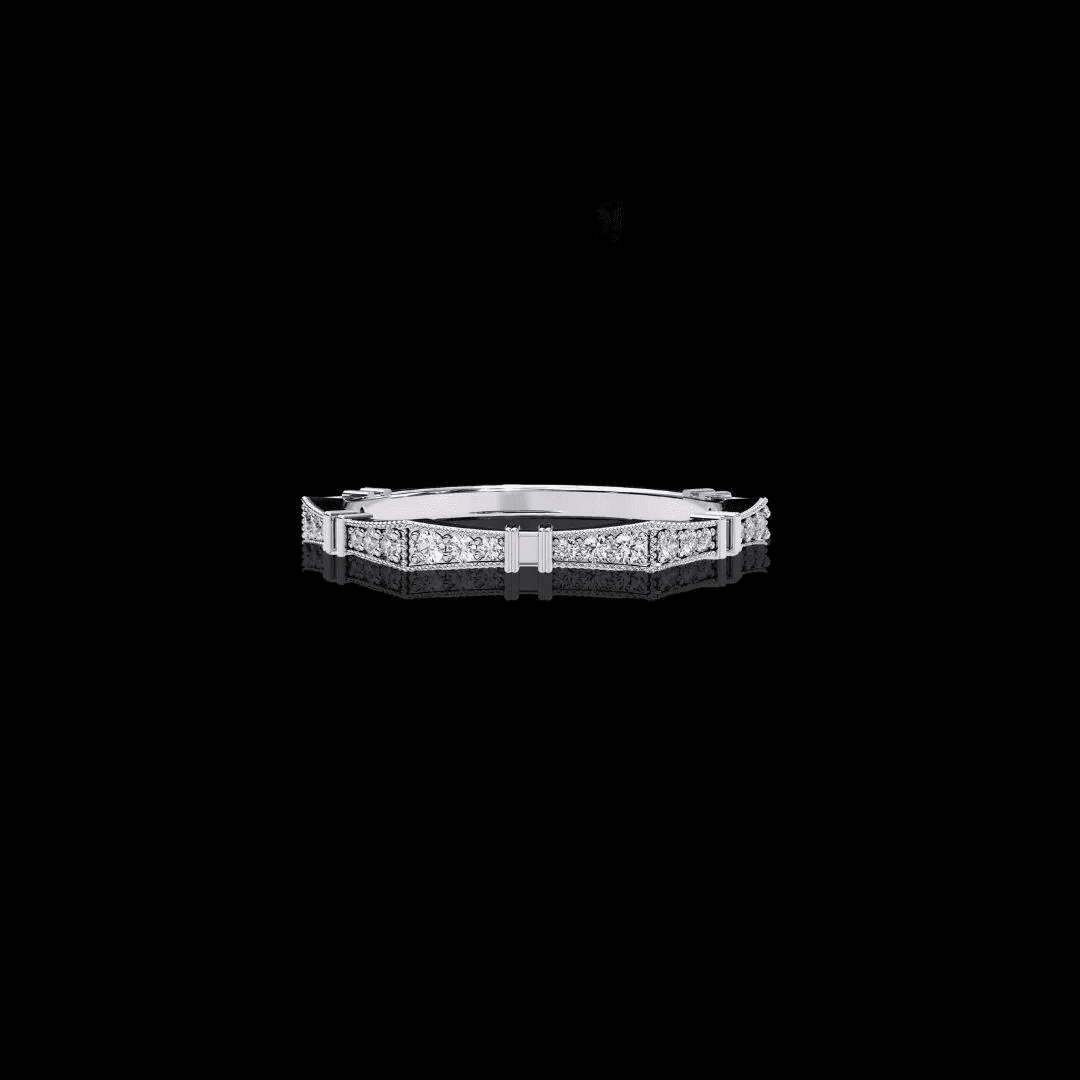 Moissanite Diamond Engagement Ring for Women – 925 Sterling Silver Plated 18K Gold Band - Aventus