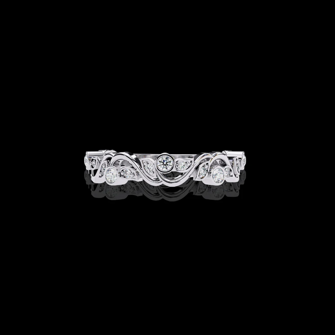 Artistic Moissanite Diamond Ring