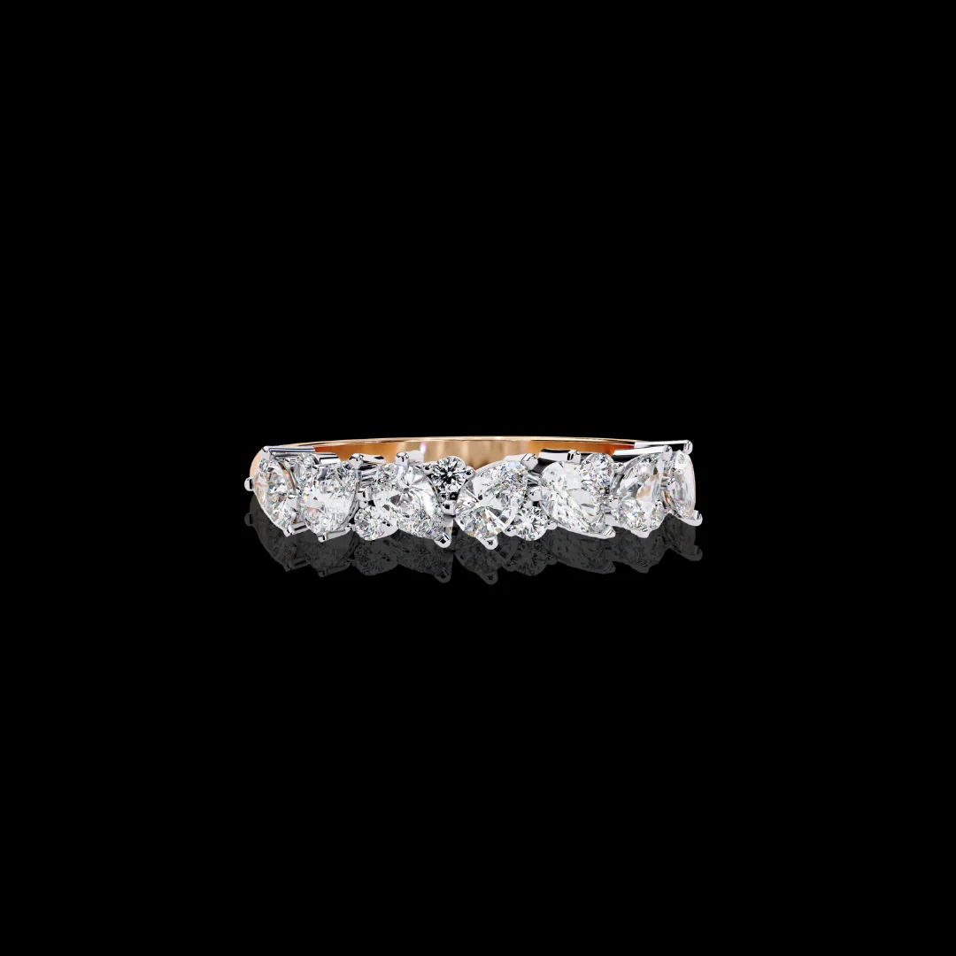 Thorn Edgy Botanical Moissanite Diamond Ring