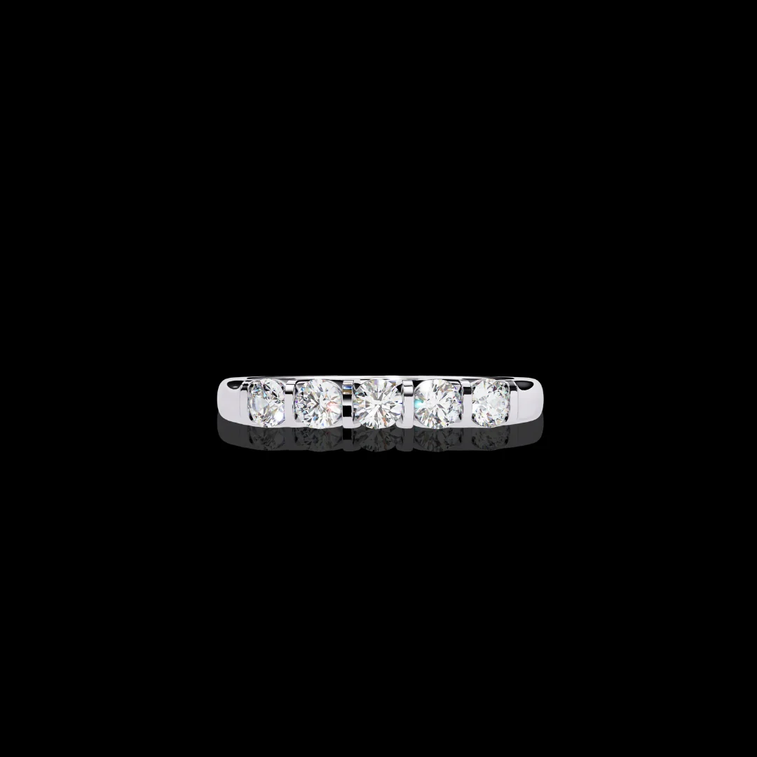 Iced Out Moissanite Diamond Ring