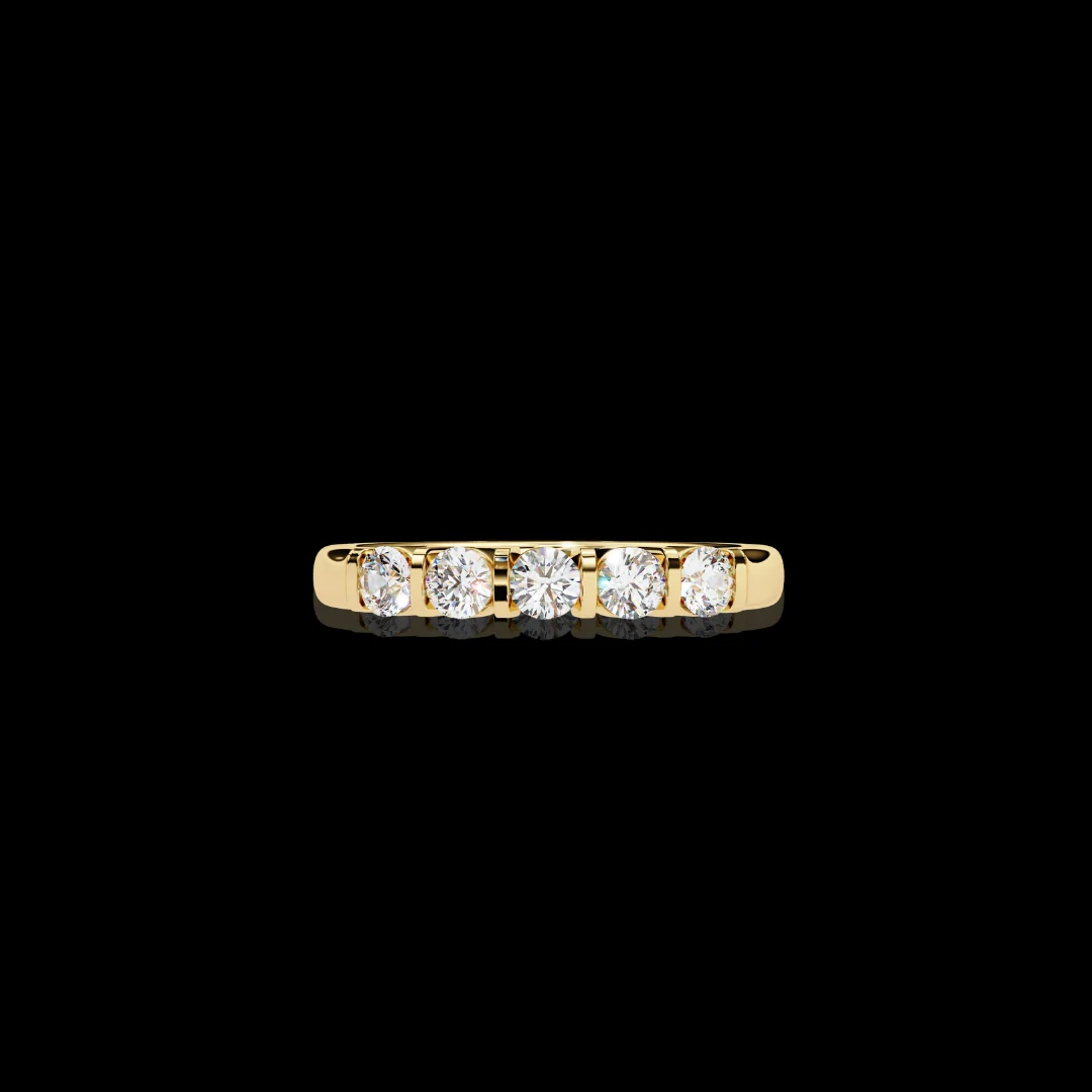 Iced Out Moissanite Diamond Ring