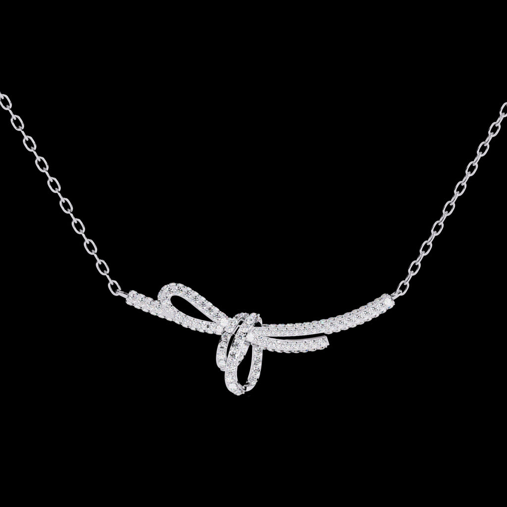 Handcrafted Long Chain Moissanite Diamond Necklace for Women – Bespoke Brilliance