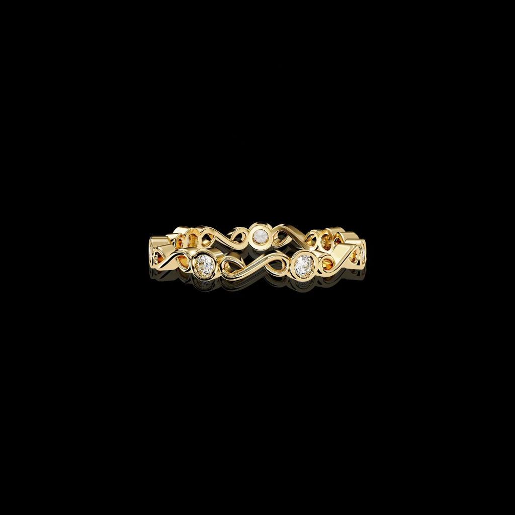 Eternal Winter Moissanite Diamond Wedding Band for Your Forever