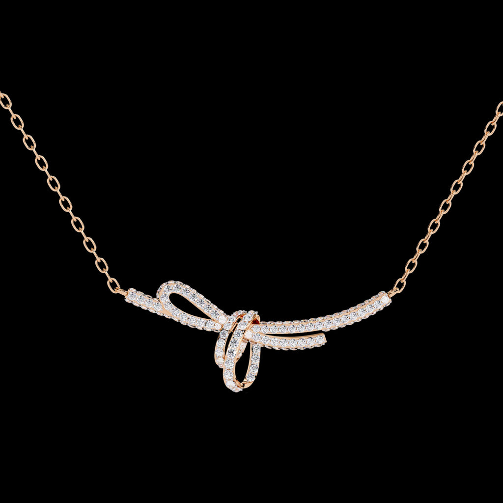 Handcrafted Long Chain Moissanite Diamond Necklace for Women – Bespoke Brilliance