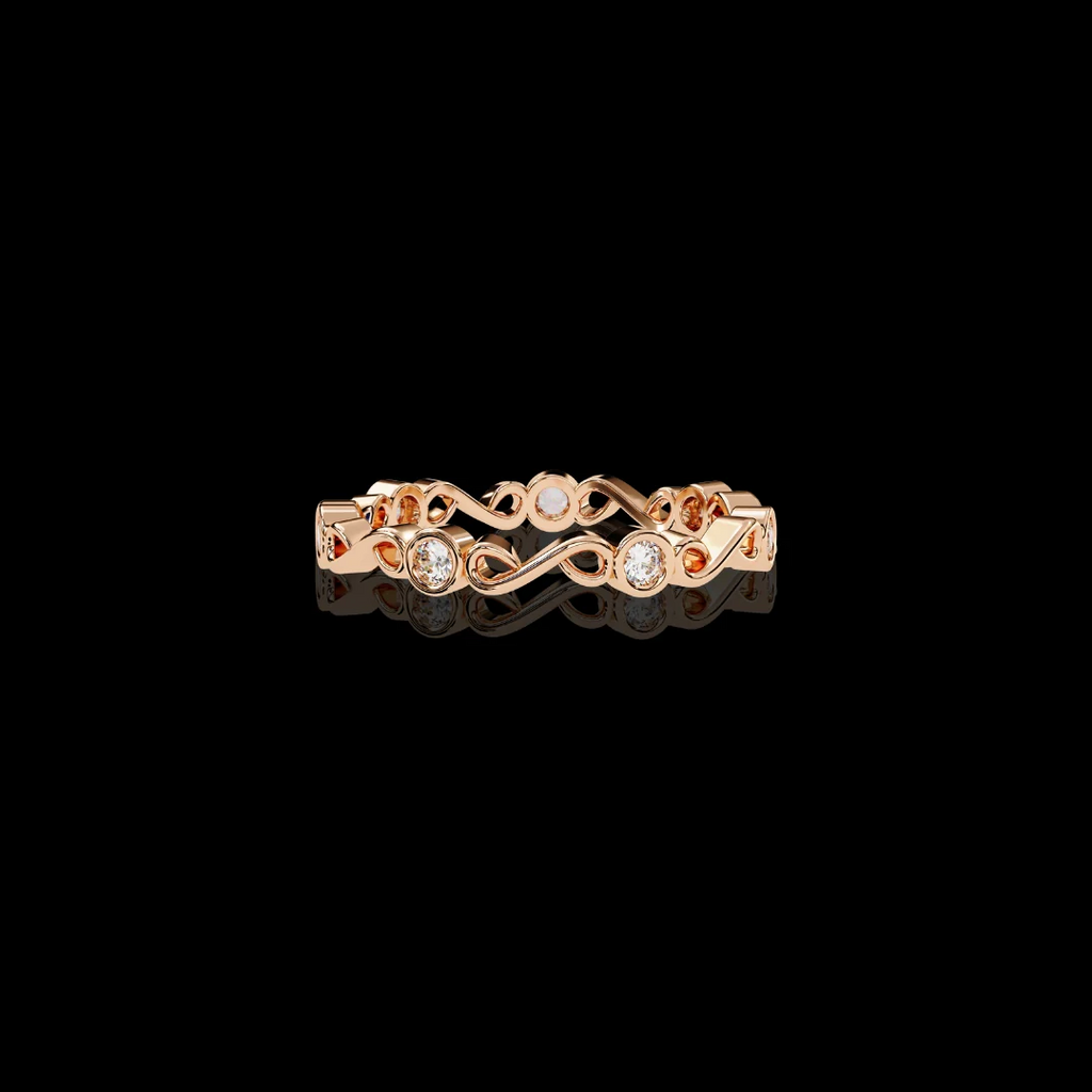 Eternal Winter Moissanite Diamond Wedding Band for Your Forever