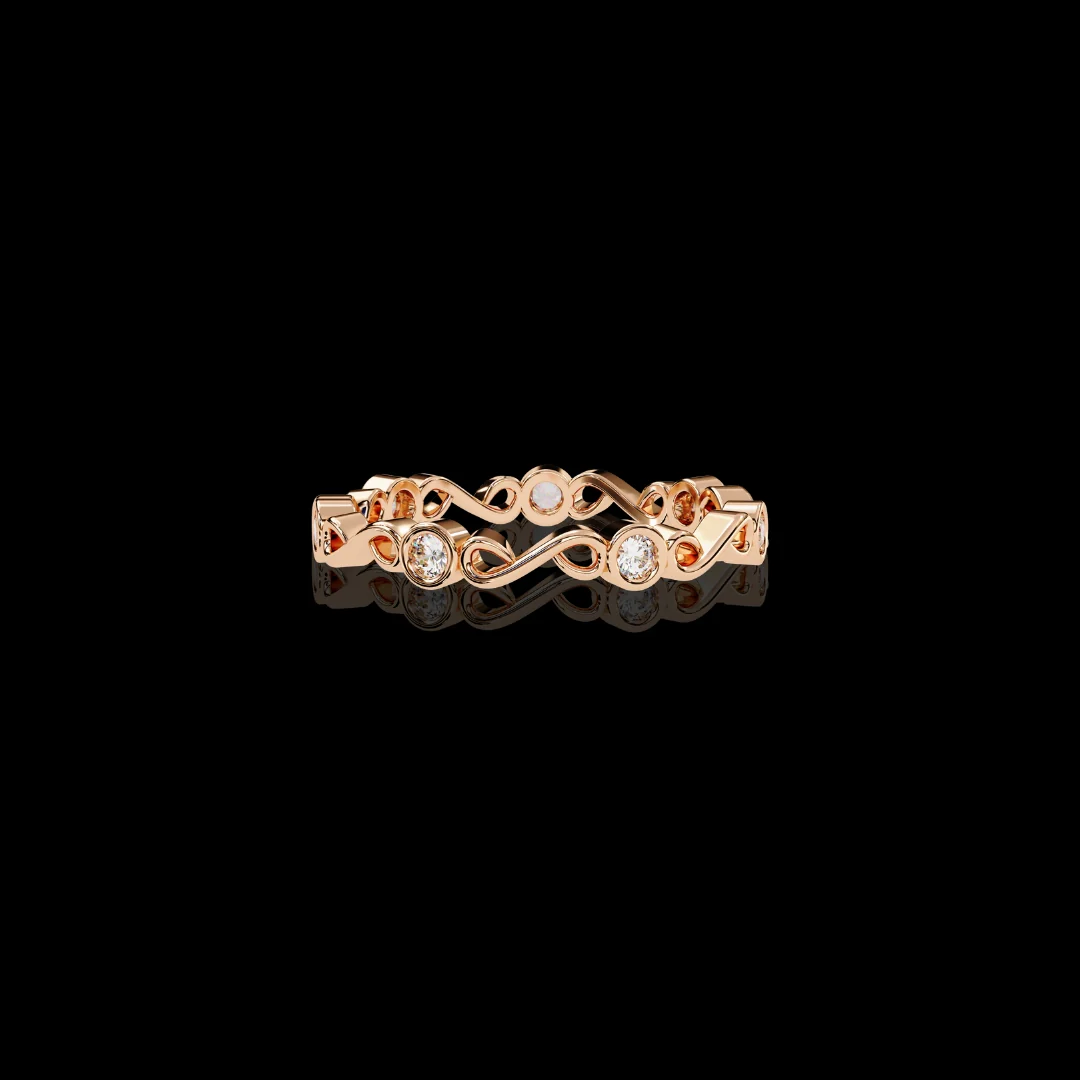 Eternal Winter Moissanite Diamond Wedding Band for Your Forever