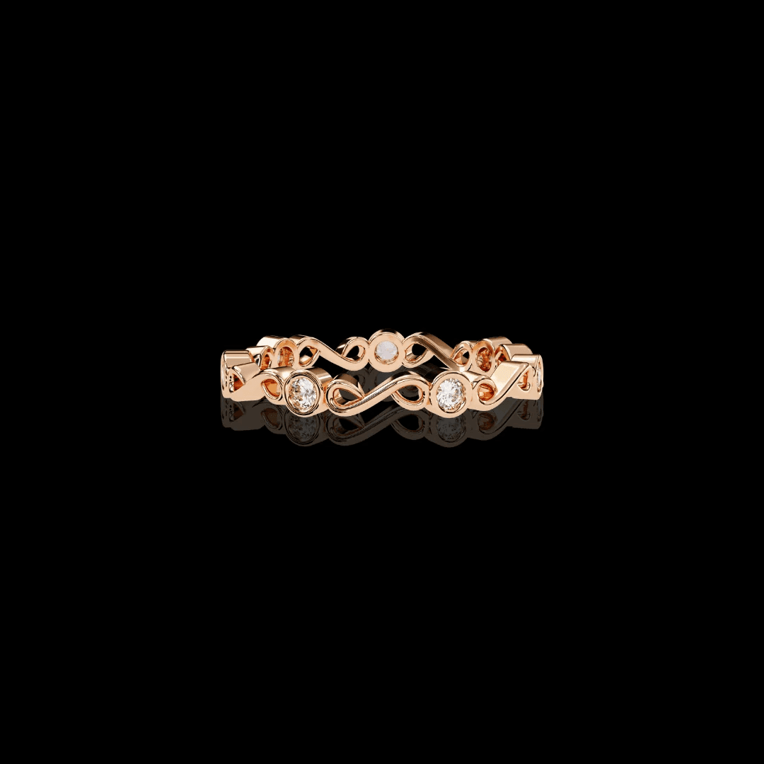 Eternal Winter Moissanite Diamond Wedding Band for Your Forever - Aventus