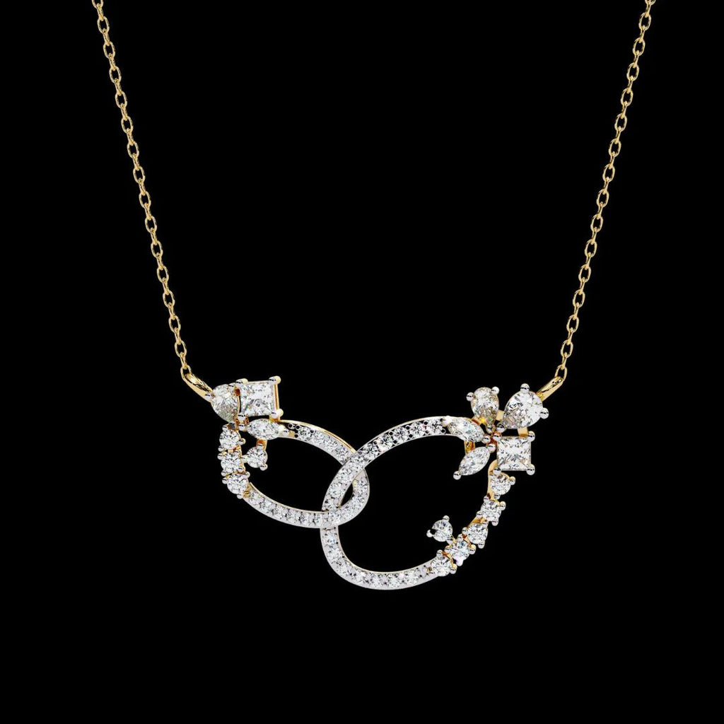 Luxury Moissanite Diamond Necklace – Opulent Aura Custom Fine Jewelry for Women