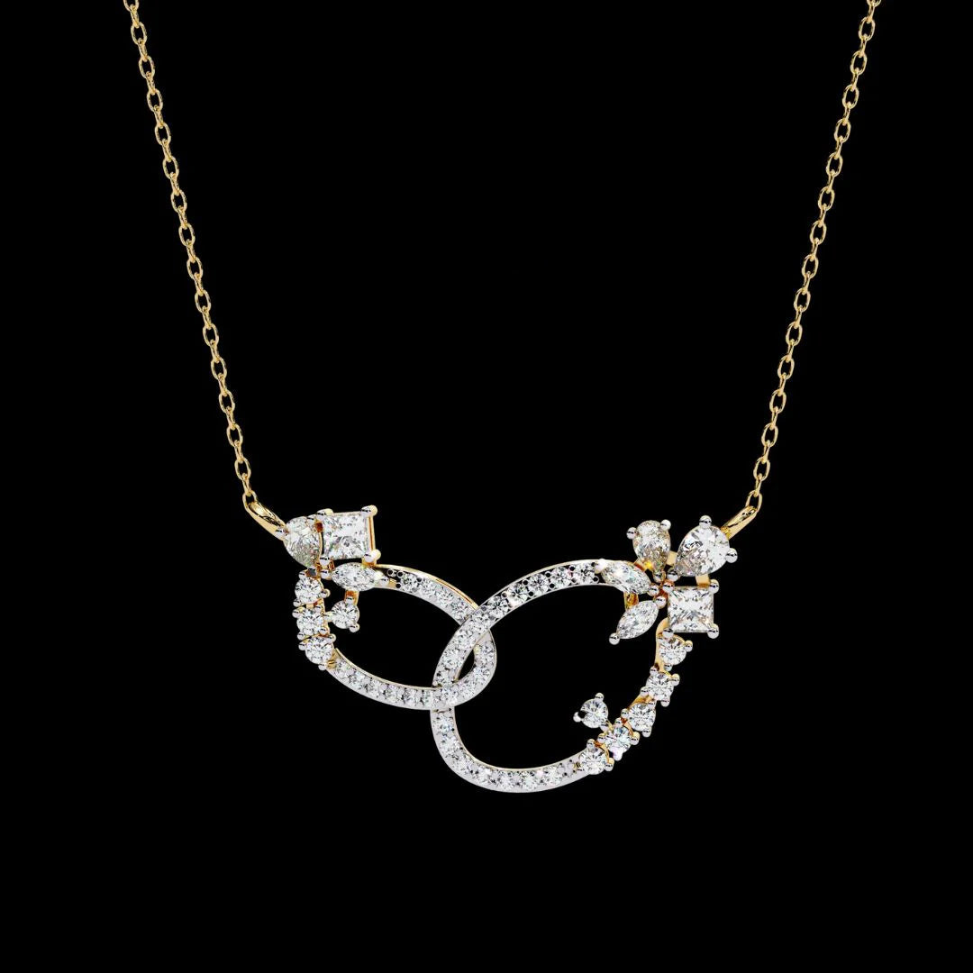 Luxury Moissanite Diamond Necklace – Opulent Aura Custom Fine Jewelry for Women