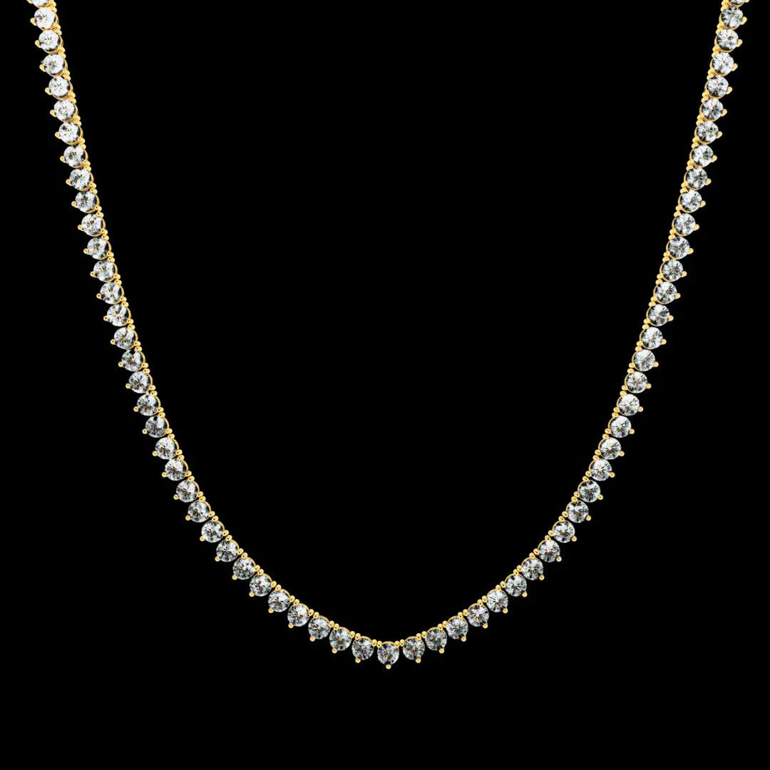 Custom Infinity Glow Moissanite Necklace – Wholesale Round Pendant Jewelry
