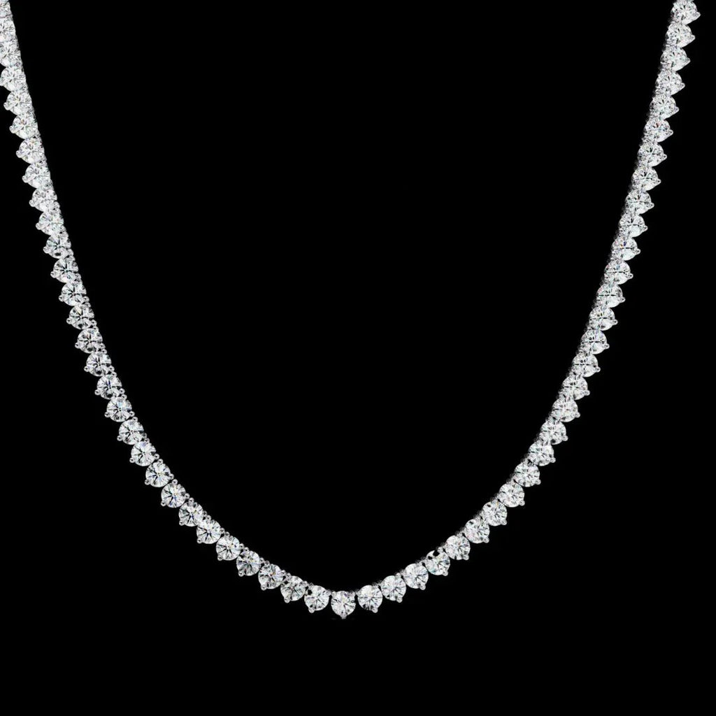 Custom Infinity Glow Moissanite Necklace – Wholesale Round Pendant Jewelry