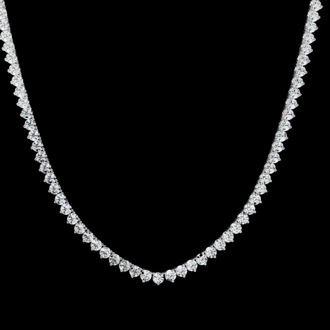 Custom Infinity Glow Moissanite Necklace – Wholesale Round Pendant Jewelry