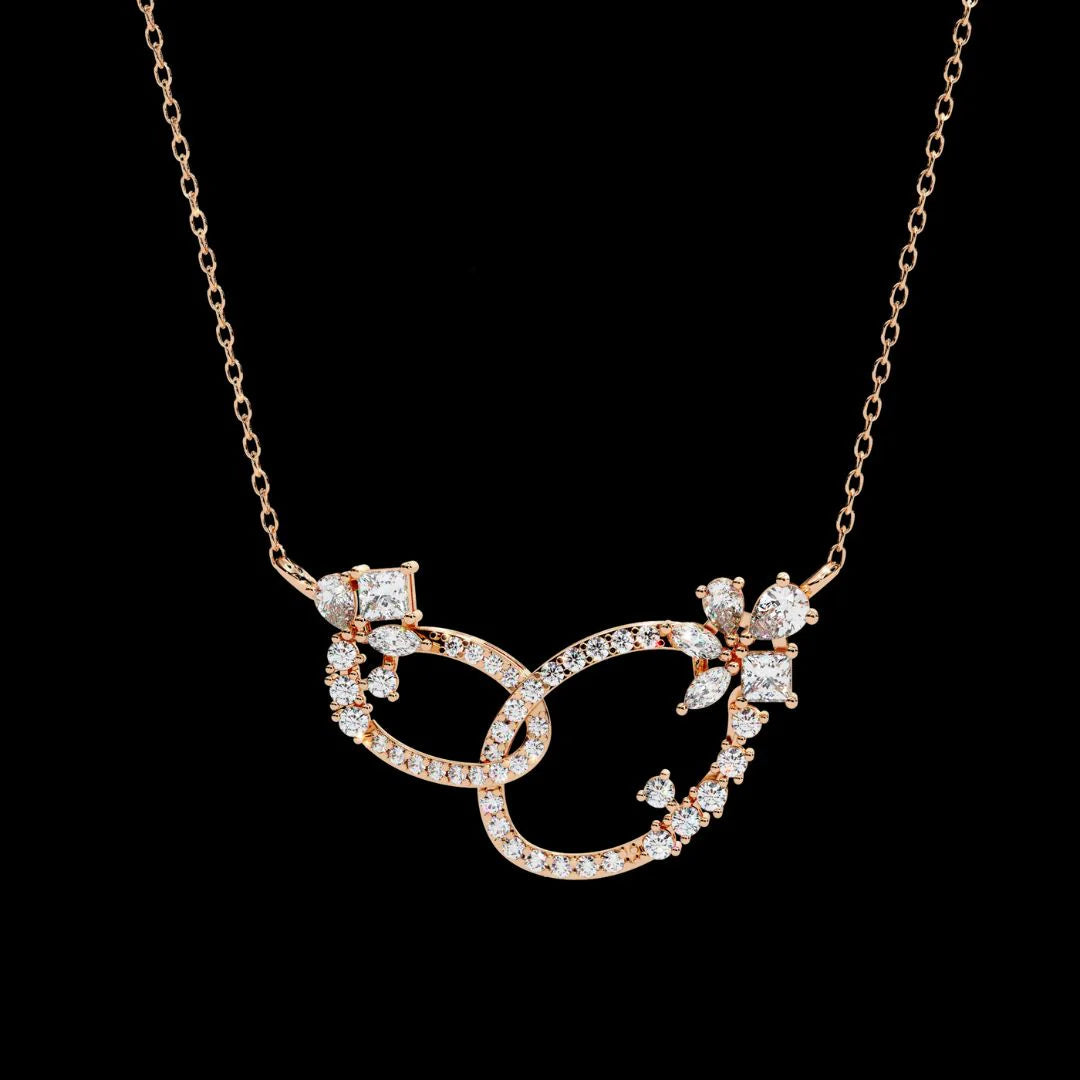 Luxury Moissanite Diamond Necklace – Opulent Aura Custom Fine Jewelry for Women