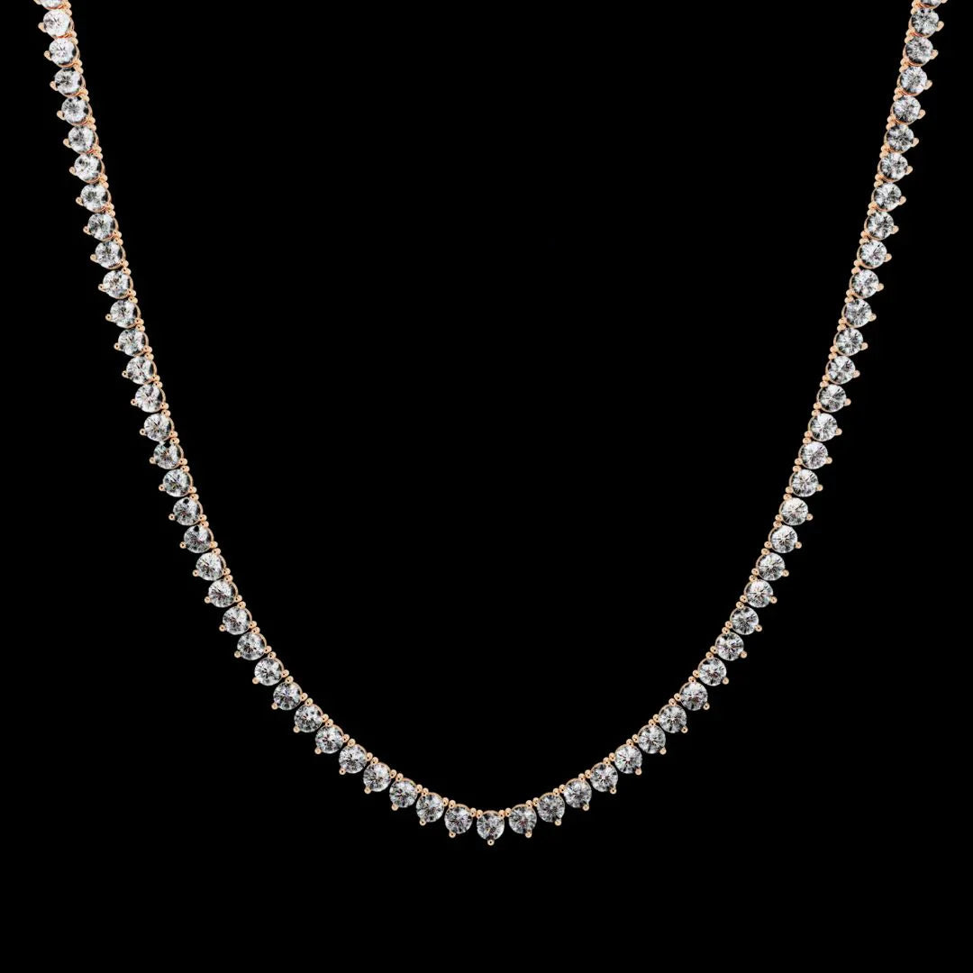 Custom Infinity Glow Moissanite Necklace – Wholesale Round Pendant Jewelry