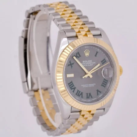 Datejust II 41 / 36mm Rhodium Dial 126333 “Wimbledon” Flutted / Jubilee