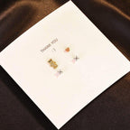 Heart Bear Stud Earring Set - Aventus