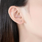 Honey Bee Pink Flower Stud Earring Set - Aventus