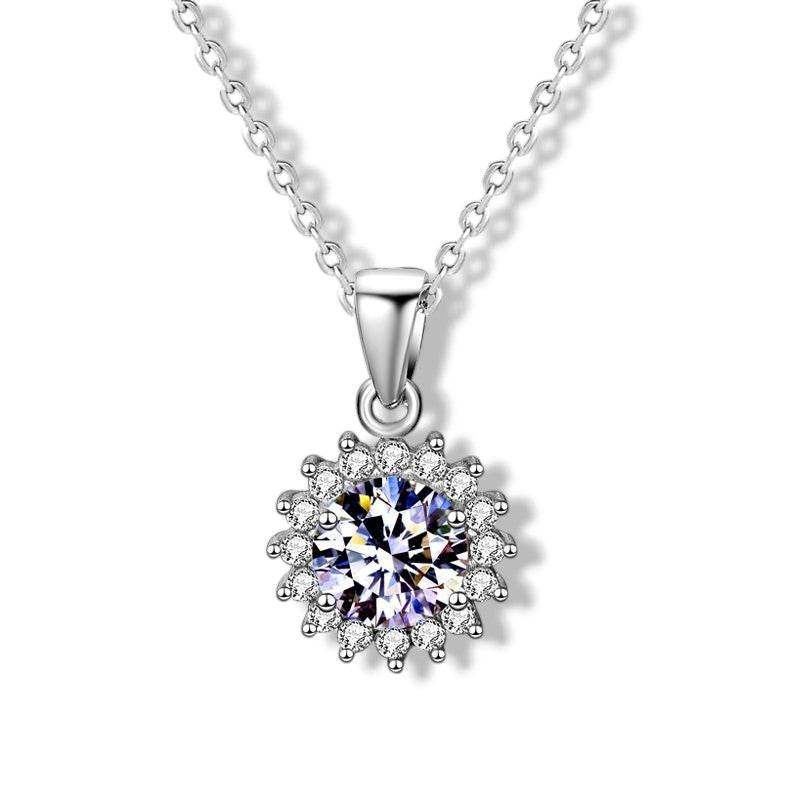 Gemmed Sunflower Necklace - Aventus