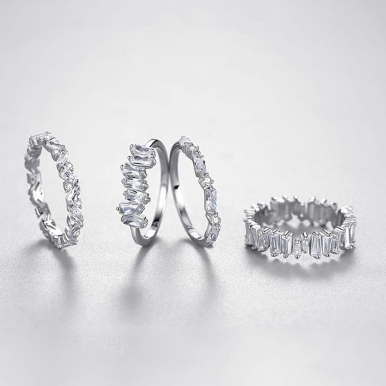 Irregular Baguette Eternity Ring