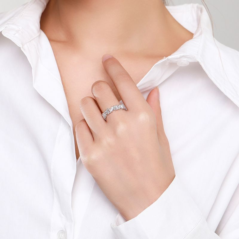 Irregular Baguette Eternity Ring