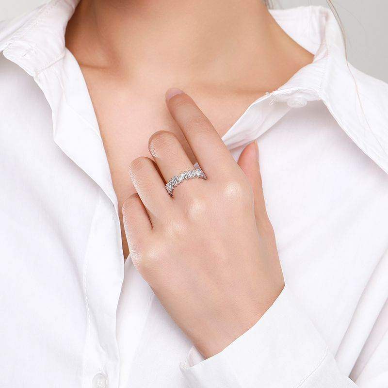 Irregular Baguette Eternity Ring - Aventus