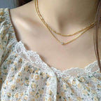 Gemmed Curb Chain Necklace - Aventus