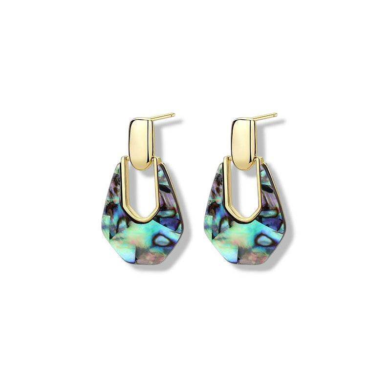 Abalone Shell Dangling Earrings - Aventus