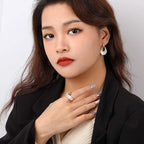 Oval Abalone Shell Ring - Aventus