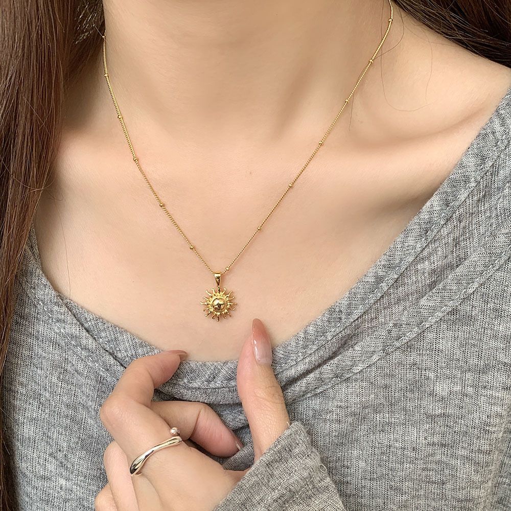 Sun Pendant Necklace